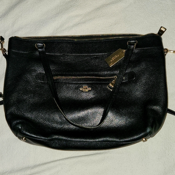 Black coach purse
